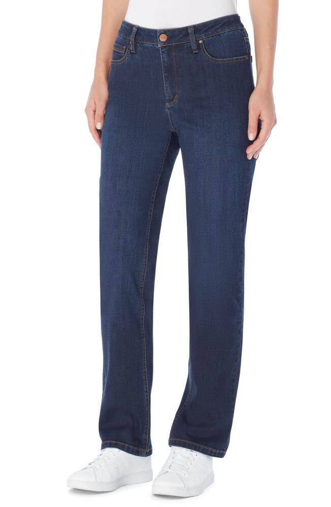 Jones New York Lexington High Waist Straight Leg Jeans in Indigo Wash Cover