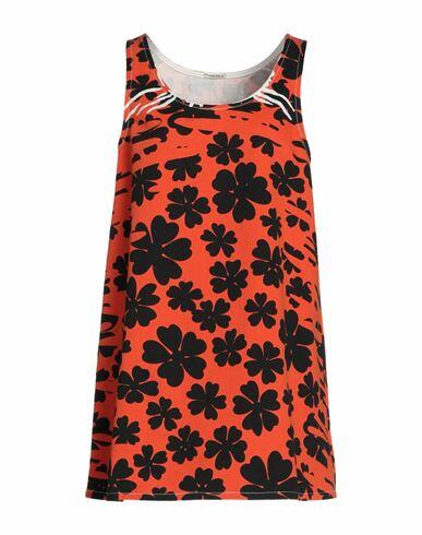 Miu Miu Woman Mini dress Orange Cotton Cover