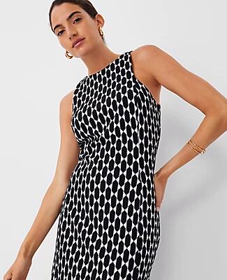 Ann Taylor Geo Sleeveless Sheath Dress Cover