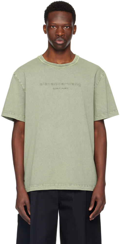 Alexander Wang Green Embossed T-Shirt Cover