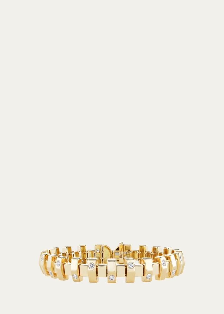 Brent Neale Small Gold & Diamond Hopscotch Bracelet Cover