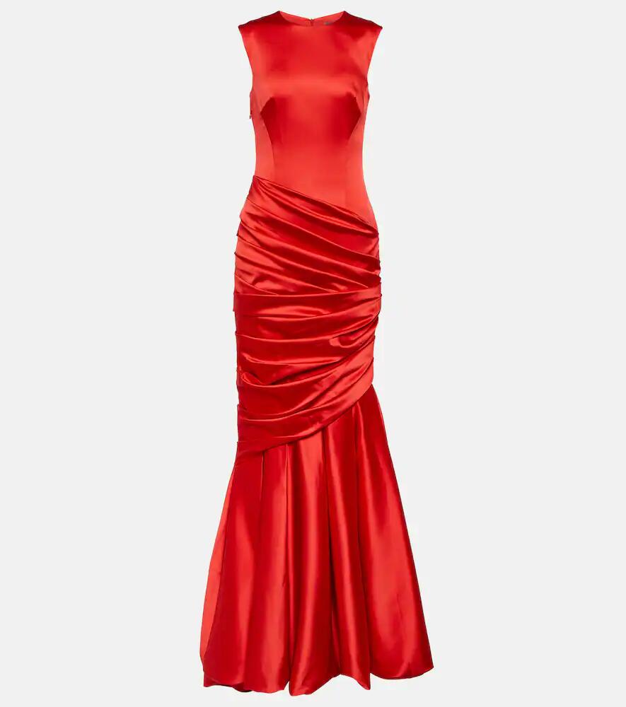 Rasario Satin fishtail maxi gown Cover