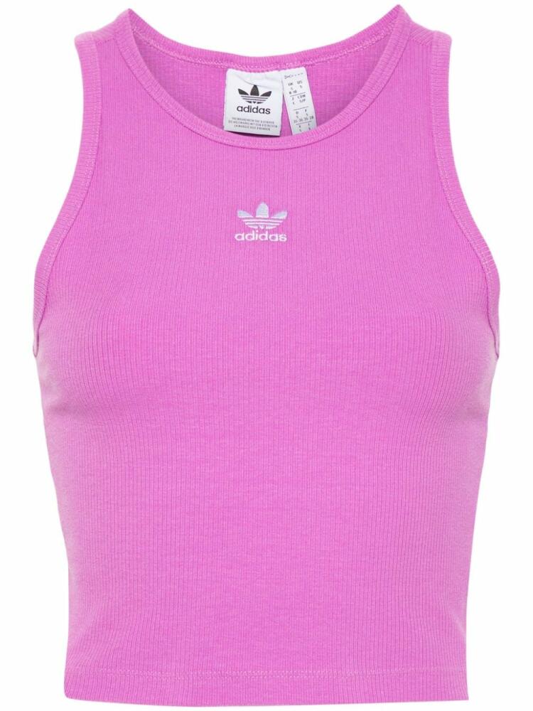 adidas ribbed tank top - Pink Cover