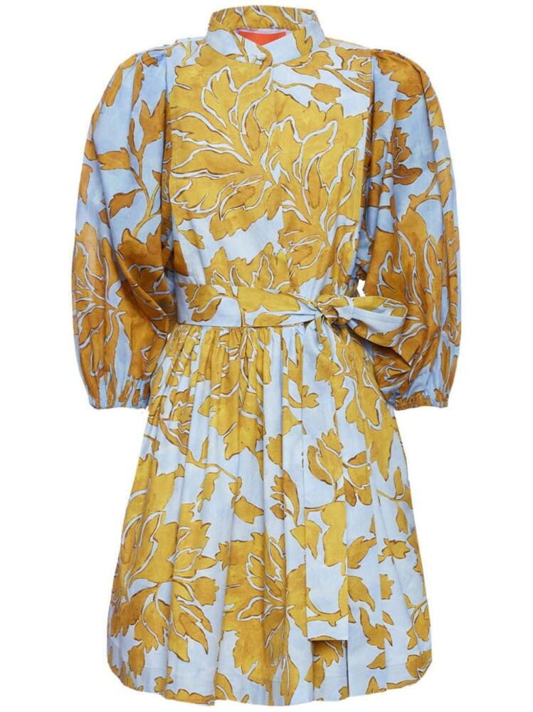 La DoubleJ long-sleeve floral-print dress - Yellow Cover