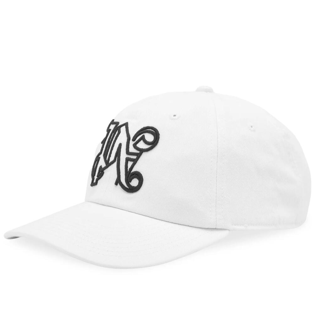 Palm Angels Women's Monogram Cap in White Cover