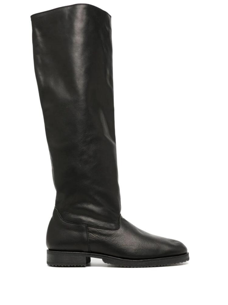 Yohji Yamamoto knee-length leather boots - Black Cover