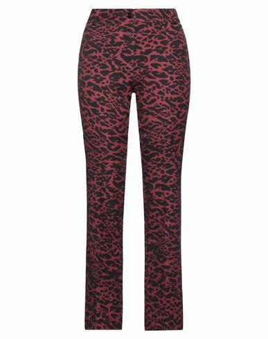 Gai Mattiolo Woman Pants Burgundy Polyester, Elastane Cover