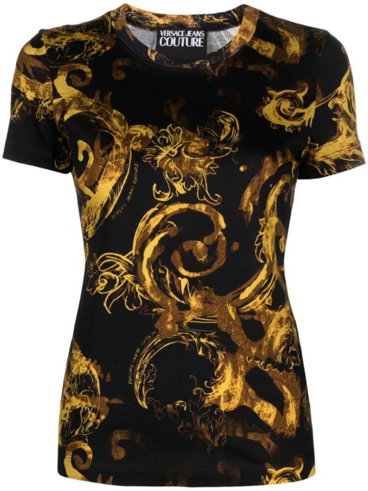 Versace Jeans Couture Watercolour Couture cotton T-shirt - Black Cover