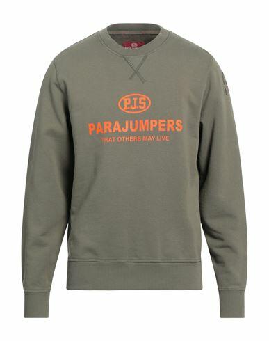 Parajumpers Man Sweatshirt Military green Cotton Cover