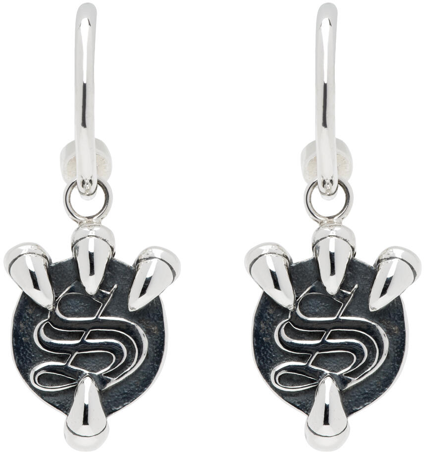 Stolen Girlfriends Club Silver Claw Anchor Earrings Cover