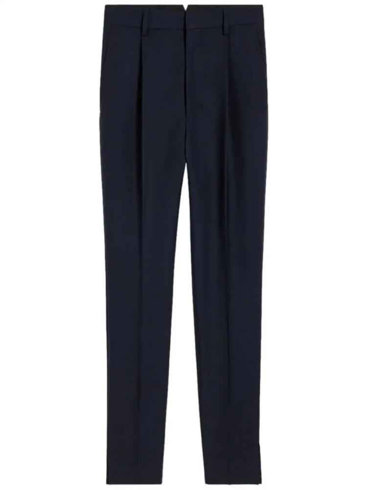 AMI Paris high-waisted cigarette trousers - Blue Cover