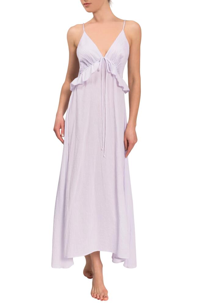 Everyday Ritual Ruffle Empire Waist Nightgown in Lavender Cover