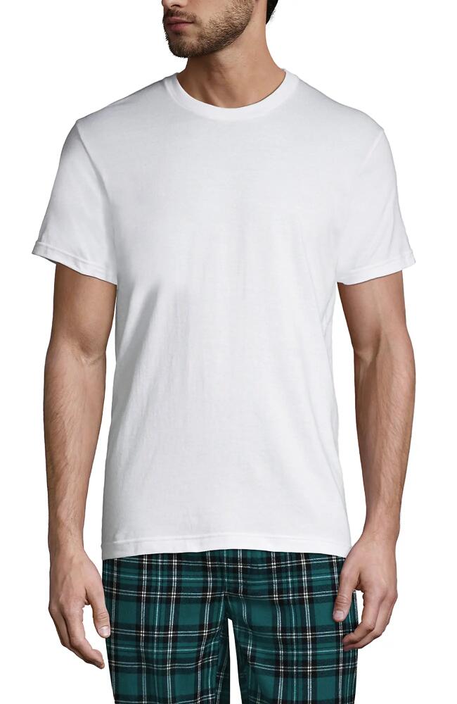 Lands' End Crewneck Undershirt 3 Pack in White Cover