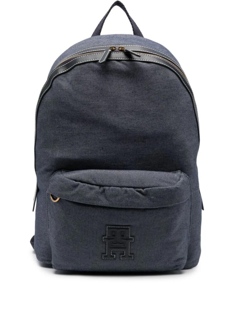 Tommy Hilfiger embroidered-monogram backpack - Blue Cover