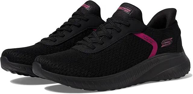 BOBS from SKECHERS Hands Free Slip-Ins Bobs Squad Chaos - Stroke of Luck (Black/Black) Women's Shoes Cover