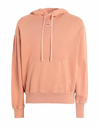 Hugo Man Sweatshirt Salmon pink Cotton Cover