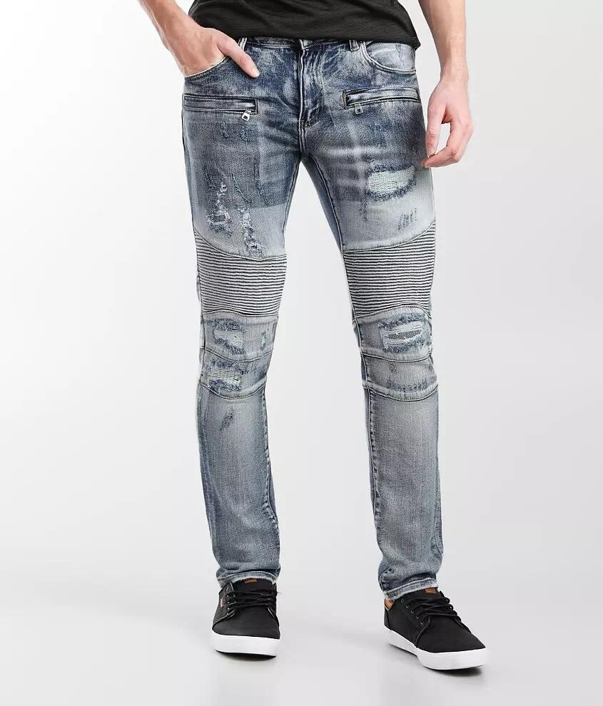 Crysp Denim William Moto Skinny Stretch Jean Cover