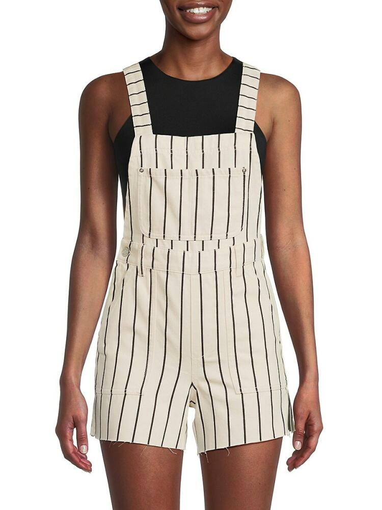 WeWoreWhat Women's Striped Rompers - Black White Cover