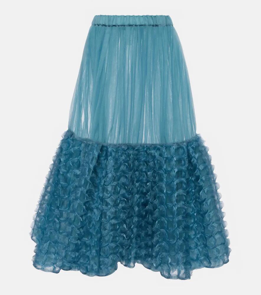 Noir Kei Ninomiya Ruffle-trimmed tulle midi skirt Cover