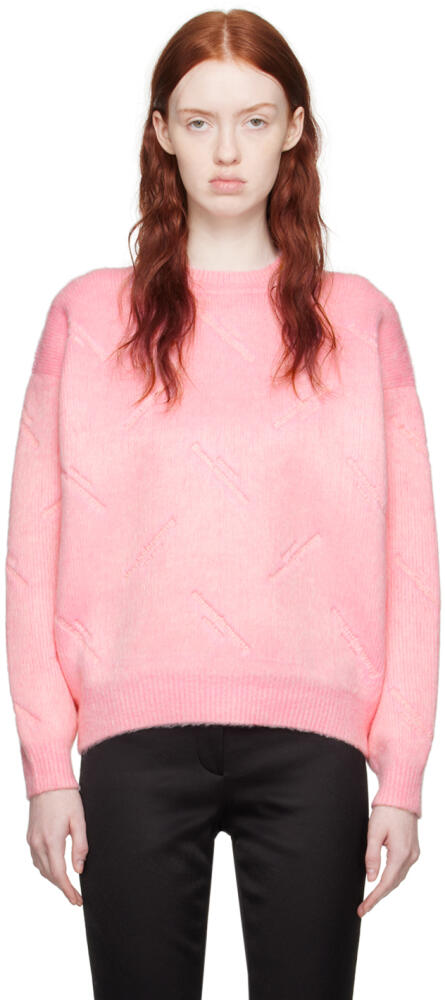 Alexander Wang Pink Embossed Sweater Cover