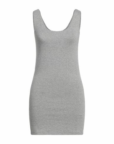 Soallure Woman Tank top Light grey Viscose, Elastane Cover