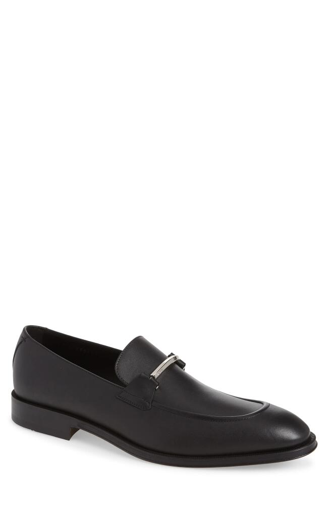 BOSS Derrek Apron Toe Bit Loafer in Black Cover