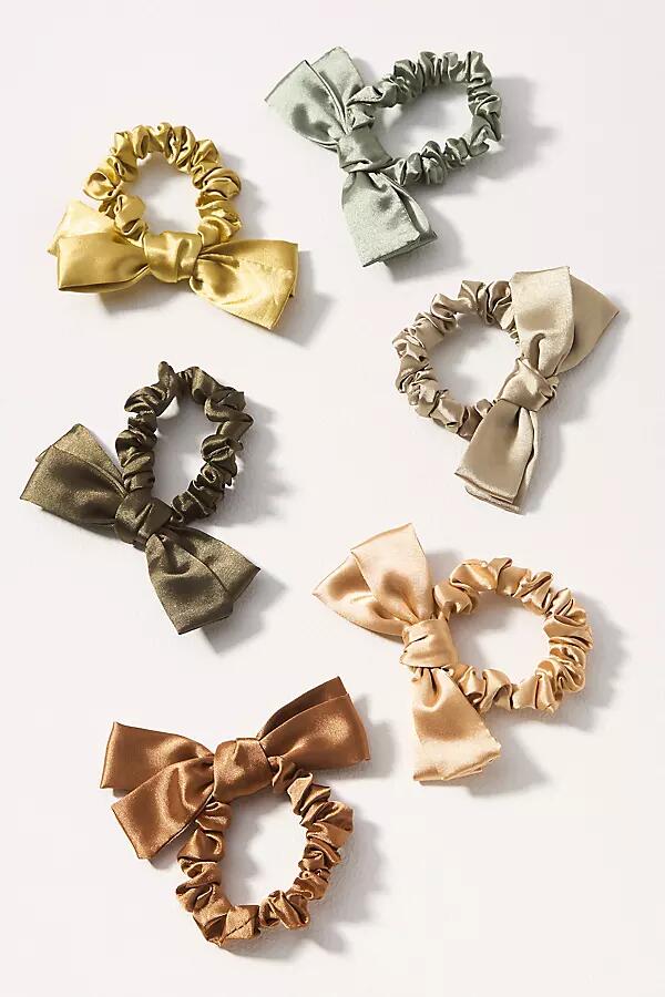 By Anthropologie Satin Bow Hair Ties, Set of 6 Cover