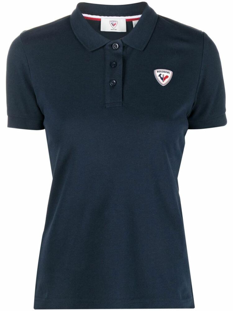 Rossignol logo-applique polo shirt - Blue Cover