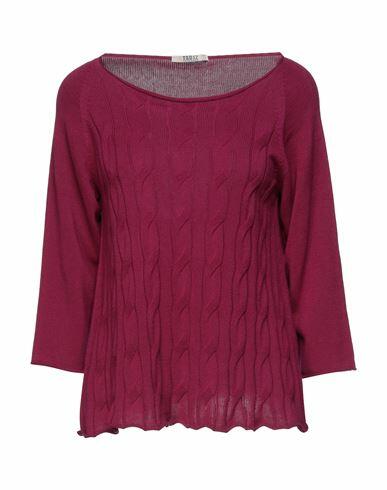 Tsd12 Woman Sweater Mauve Cotton Cover