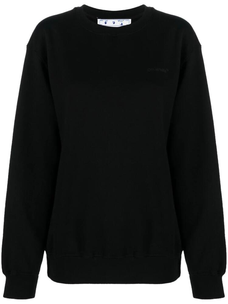 Off-White Diag-print cotton sweatshirt - Black Cover