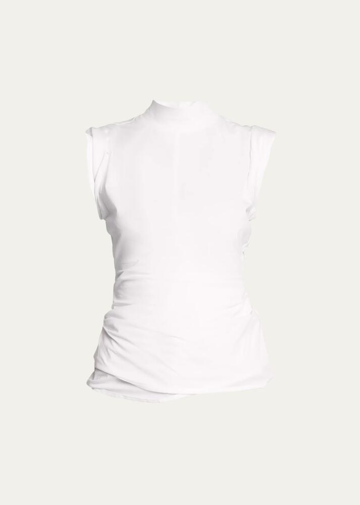 3.1 Phillip Lim Draped Mock-Neck Tank Top Cover