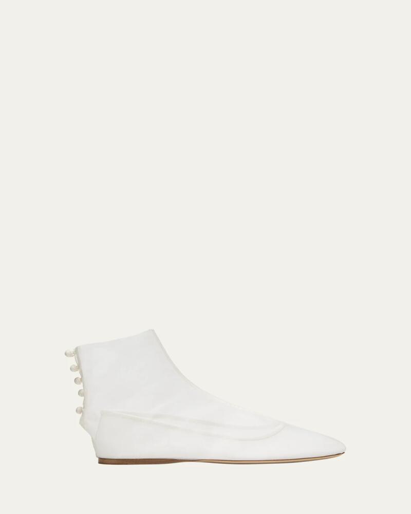 THE ROW Nymph Sheer Mesh Ankle Boots Cover