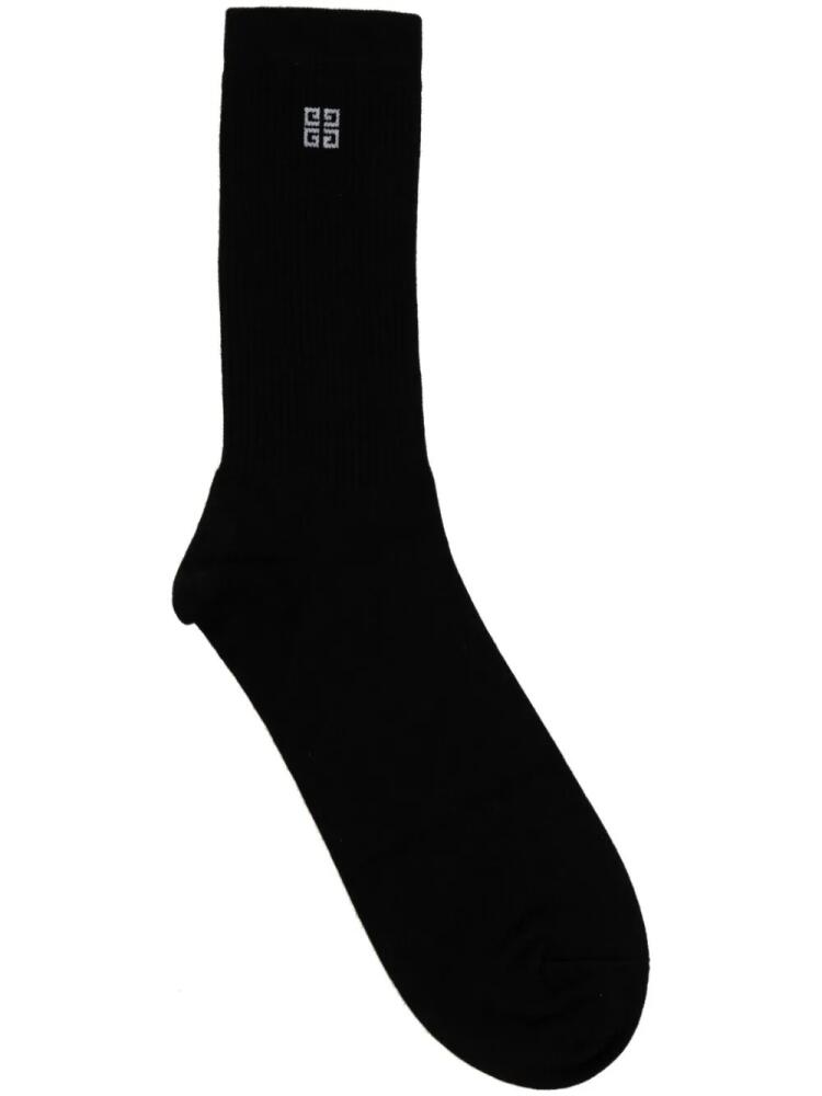 Givenchy intarsia-knit logo socks - Black Cover