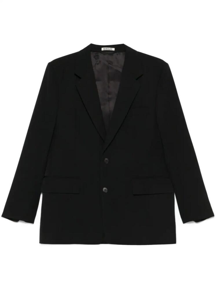 Auralee wool gabardine blazer - Black Cover