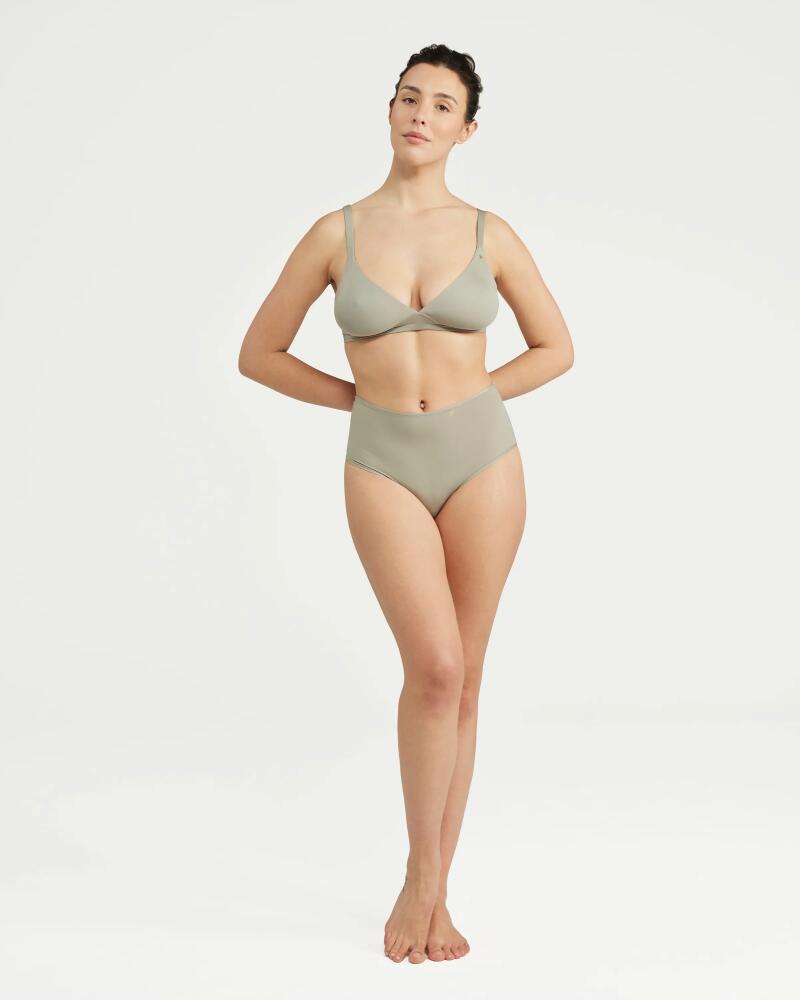 Nudea The Stretch High Waisted Brief in Sage Green Cover