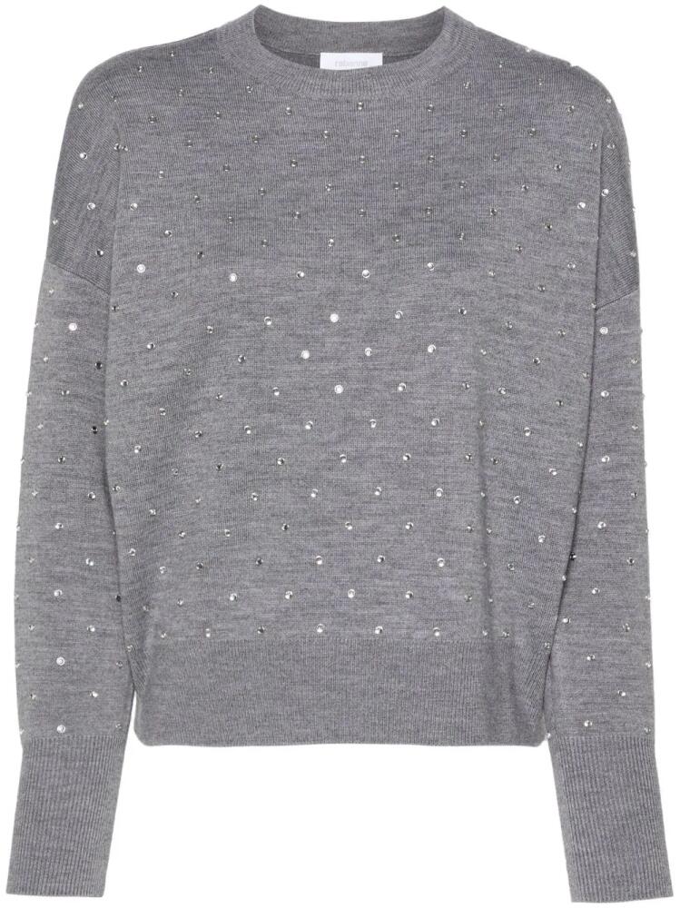 Rabanne glass crystal-embellished jumper - Grey Cover