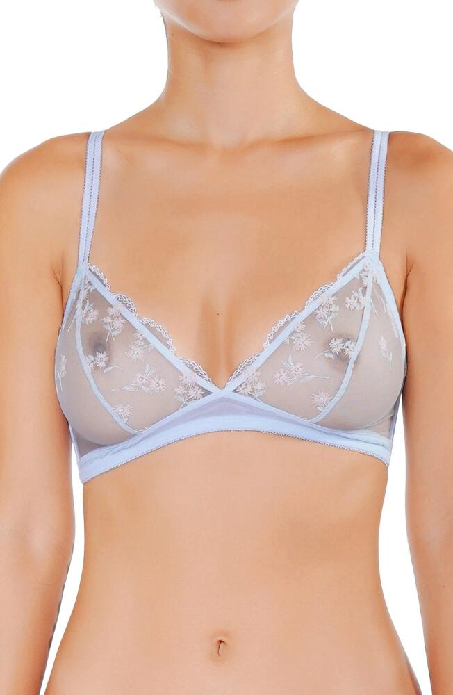 Huit Paradis Embroidered Bra in Sky Blue Cover