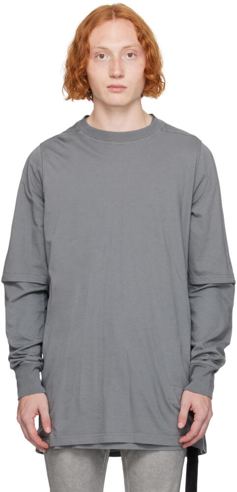 Rick Owens DRKSHDW Gray Porterville Hustler Long Sleeve T-Shirt Cover