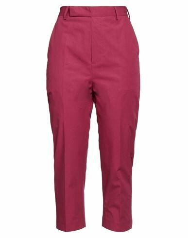 Rick Owens Woman Pants Magenta Cotton Cover