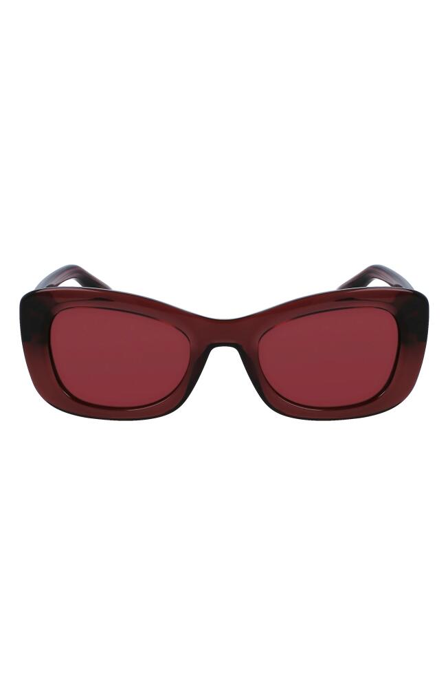 Victoria Beckham 50mm Butterfly Sunglasses in Purple Cover