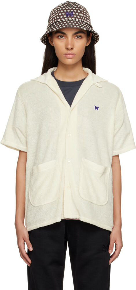 NEEDLES Off-White Open Spread Collar Shirt Cover