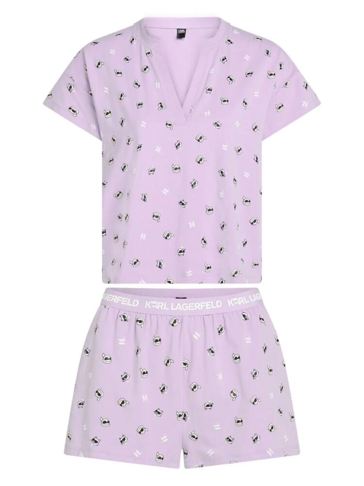 Karl Lagerfeld Ikon 2.0 pyjama (two pieces set) - Purple Cover