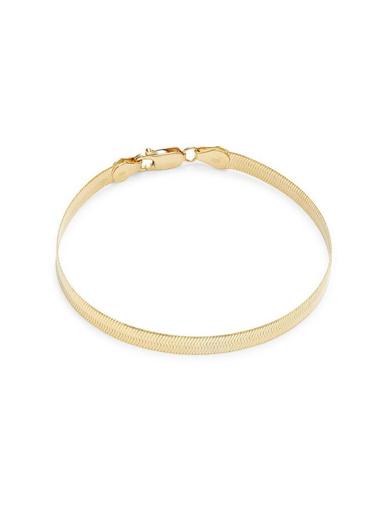 Saks Fifth Avenue Women's 14K Yellow Gold Herringbone Chain Bracelet Cover