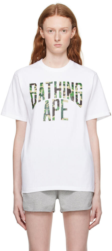 BAPE White ABC Camo NYC T-Shirt Cover