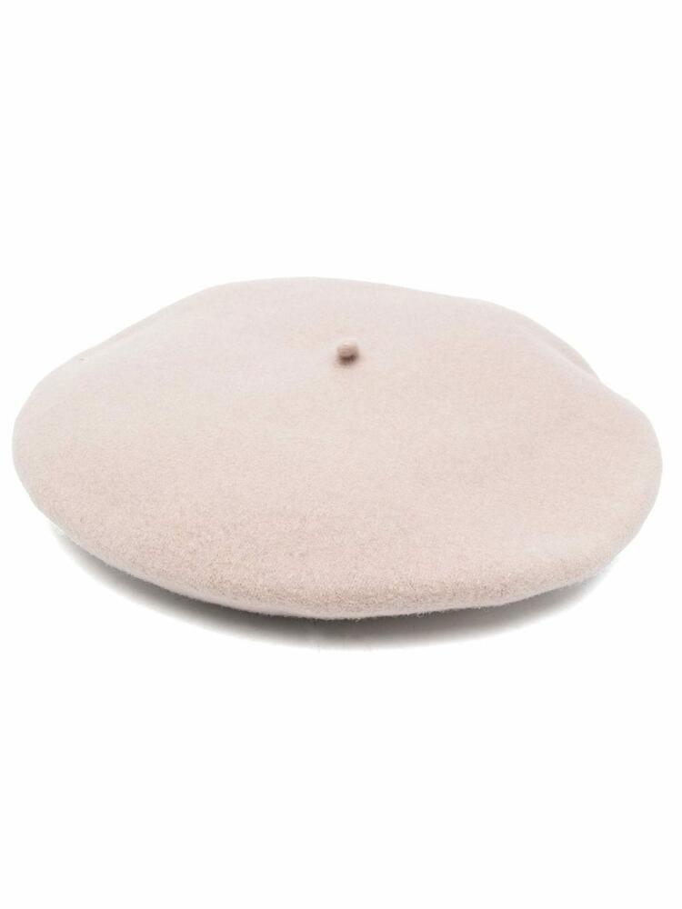 Borsalino brushed-finish wool beret - Neutrals Cover