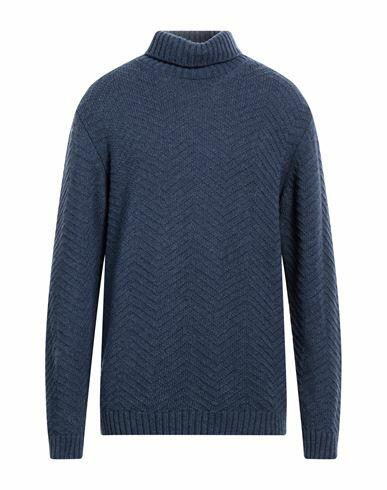 Homeward Clothes Man Turtleneck Slate blue Lambswool, Nylon Cover