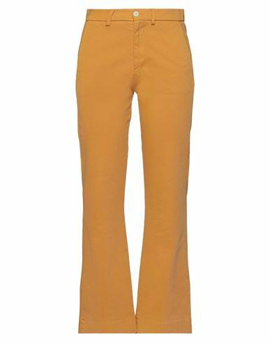 (+) People Woman Pants Ocher Cotton, Elastane Cover