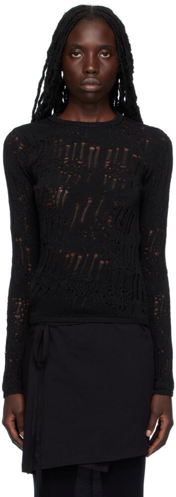 Ann Demeulemeester Black Lambertina Sweater Cover