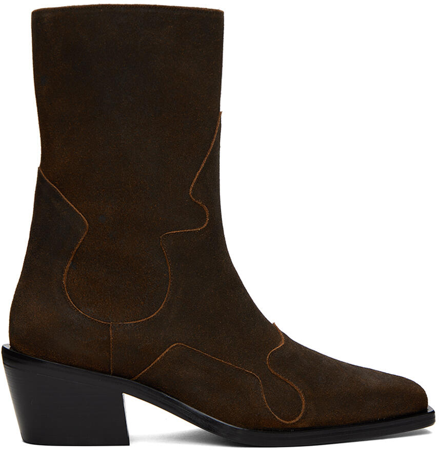 Eckhaus Latta Brown Cowboy Boots Cover