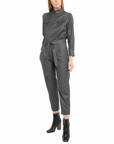 Brunello Cucinelli Woman Jumpsuit Black Virgin Wool, Brass Cover